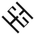 heh monogram black
