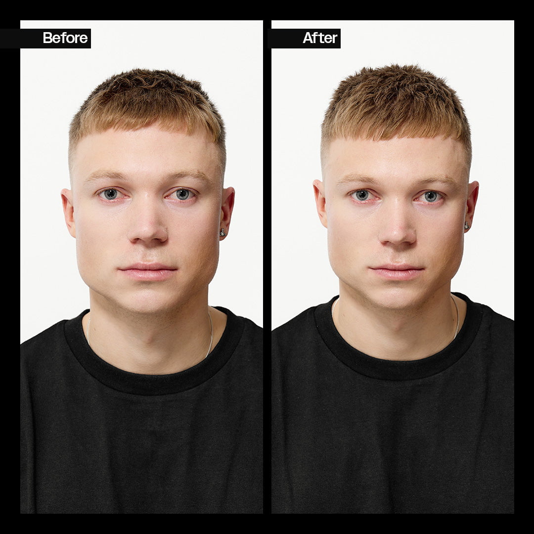 Before and after styling with Slick Gorilla Lightwork Pomade