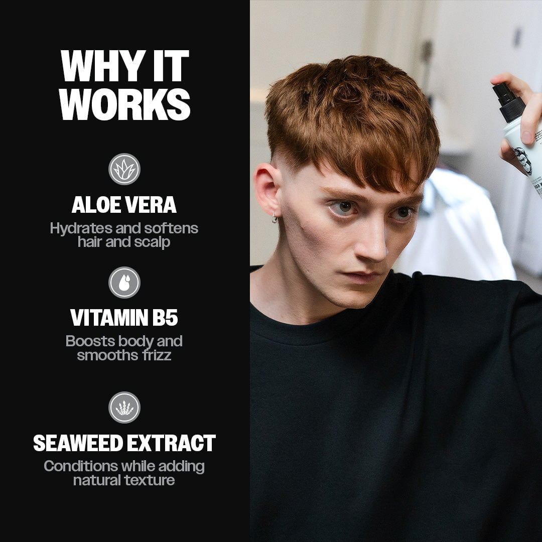 What is in Slick Gorilla Sea Salt Spray: aloe vera, vitamin B5 and seaweed extract